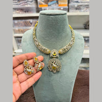 Hira Collection Delicate American Daimond Necklace Set