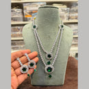 Hira Collection Delicate American Daimond Necklace Set 