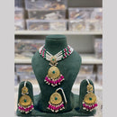 Hira Collections Elegant Pota Stone And Beads Fashion Choker Necklace Set