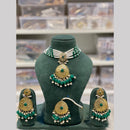 Hira Collections Elegant Pota Stone And Beads Fashion Choker Necklace Set