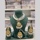 Hira Collections Elegant Pota Stone And Beads Fashion Choker Necklace Set