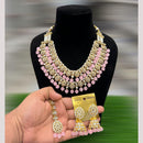 Hira Collections Royal Kundan Stone Beads And Pearl Necklace Set