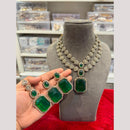 Hira Collections Premium Polki Kundan Stone Necklace Set