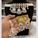 Hira Collections Premium Kundan Stone And Pearl Choker Necklace Set