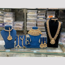 Hira Collections Grand Kundan And Beads Bridal Jewellery Set