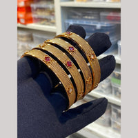 Hira Collections Premium Pota Stone Bangles Set