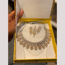 Hira Collections Royal Pota Stone And Pearl Necklace Set