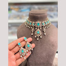 Hira Collections Designer Polki Kundan Stone Choker Necklace Set for Women