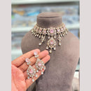 Hira Collections Designer Polki Kundan Stone Choker Necklace Set for Women