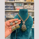 Hira Collections Designer Polki Kundan Stone And Pearl Necklace Set for Women