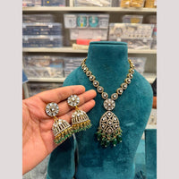 Hira Collections Designer Polki Kundan Stone And Pearl Necklace Set for Women