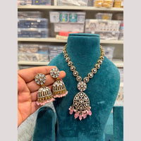 Hira Collections Designer Polki Kundan Stone And Pearl Necklace Set for Women