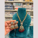Hira Collections Designer Polki Kundan Stone And Pearl Necklace Set for Women