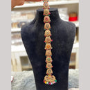 Hira Collections Gorgeous Crystal Stone And Pearl Hair Choti Wedding & Festive Look  