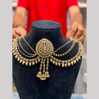 Hira Collections Royal Austrian Stone And Pearl Hair Accessories for Women