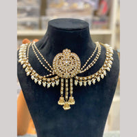 Hira Collections Royal Kundan Stone And Pearl Hair Accessories for Women
