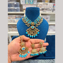 Hira Collections Wedding Wear Crystal Stone And Pearl Beautiful Necklace Set