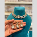 Hira Collections Wedding Wear Polki Kundan Stone Necklace Set