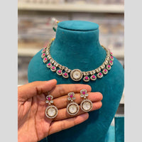 Hira Collections Wedding Wear Polki Kundan Stone Necklace Set