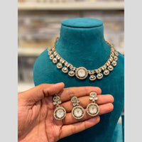 Hira Collections Wedding Wear Polki Kundan Stone Necklace Set