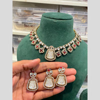 Hira Collections Wedding Wear Polki Kundan Stone Necklace Set