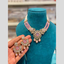 Hira Collections Wedding Wear Polki Kundan Stone And Pearl Necklace Set