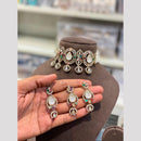 Hira Collections Royal Pota Stone Choker Necklace Set