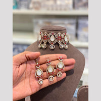 Hira Collections Royal Pota Stone Choker Necklace Set