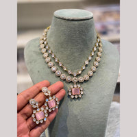 Hira Collections Wedding Wear Polki Kundan Stone Necklace Set