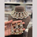 Hira Collections Heritage Polki Kundan And Pearl Designer Choker Necklace Set