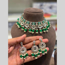 Hira Collections Royal Pota Stone And Beads Choker Necklace Set