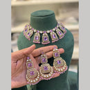 Hira Collections Designer Polki Kundan Stone And Pearl Choker Necklace Set