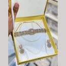 Hira Collections Designer American Daimond Choker Necklace Set