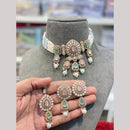 Hira Collections Fancy Crystal Stone And Beads Ethnic Choker Necklace Set