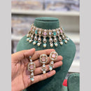 Hira Collections Designer Polki Kundan Stone And Beads Choker Necklace Set