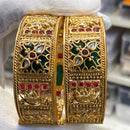 Hira Collections Premium Pota Stone Openable Bangles Set