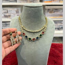Hira Collections Designer American Daimond Necklace Set