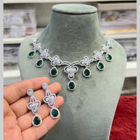 Hira Collections Designer American Daimond Necklace Set