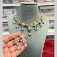 Hira Collections Designer American Daimond Necklace Set