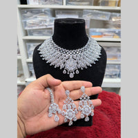 Hira Collections Designer American Daimond Necklace Set