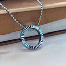 Urthn Round Shape Circle Ring Chain Pendant (Pack Of 6)