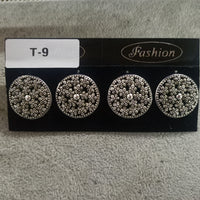 Tahura Oxidised Plated Stud Earrings