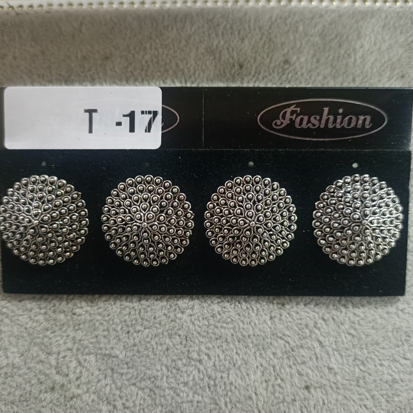 Tahura Oxidised Plated Stud Earrings