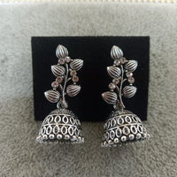 Tahura Oxidised Plated Jhumki Earrings