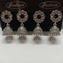 Tahura Oxidised Plated Jhumki Earrings