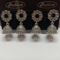 Tahura Oxidised Plated Jhumki Earrings