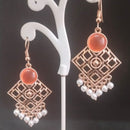 Tahura Rose Gold Plated Dangler Earrings