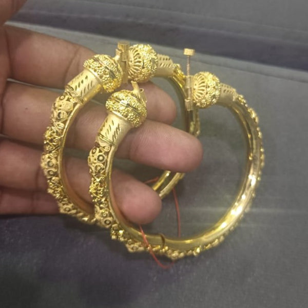 Pari Art Jewellery Forming Gold Openable Bangle Set