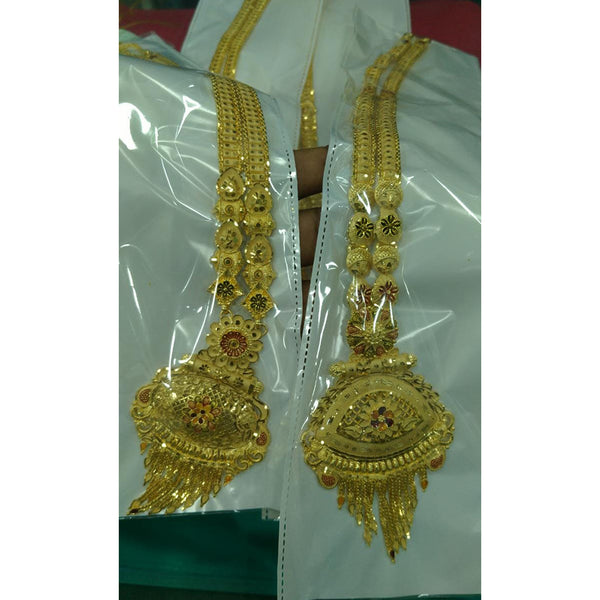 Pari Art Jewellery Forming Gold Long Necklace Set (Assorted Design 1 Piece)