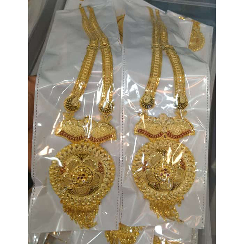 Pari Art Jewellery Forming Gold Long Necklace Set ( 1 Piece)